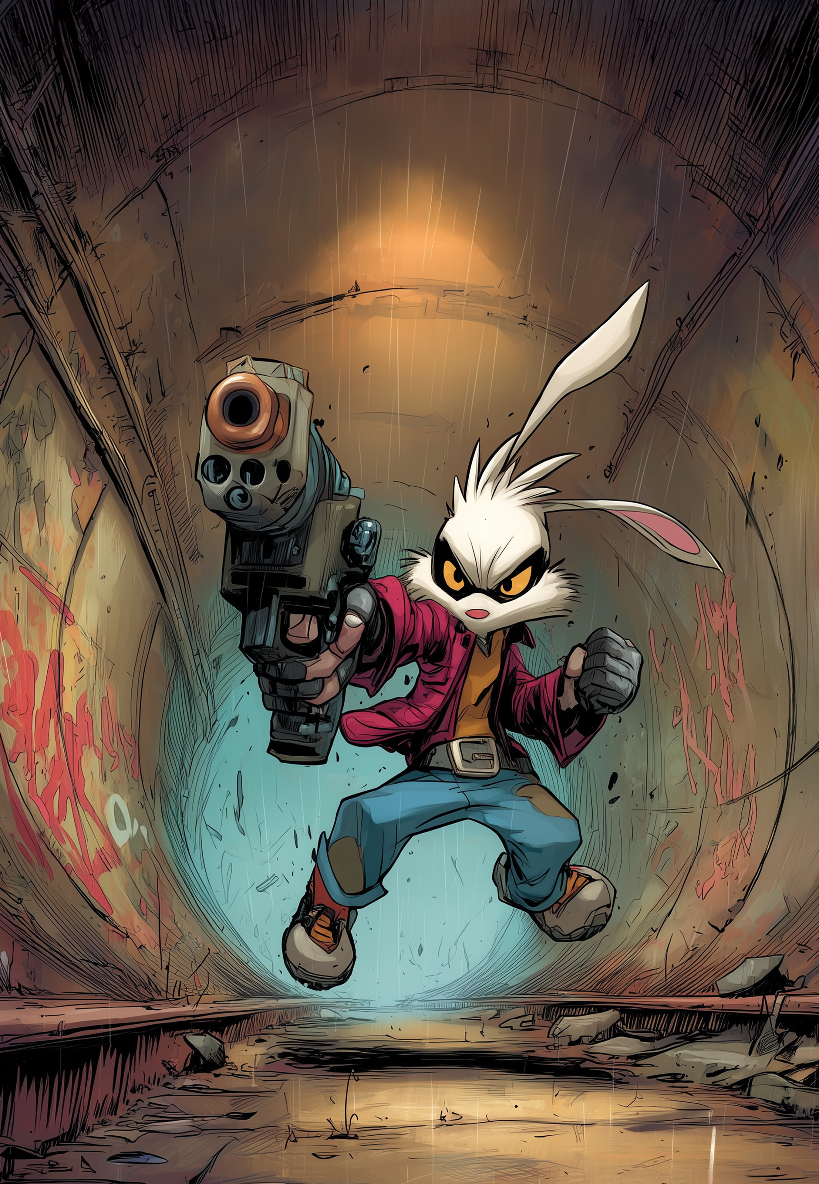 Bones & Blaze comic book artwork